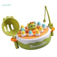 [Smile *] Đồ chơi bảng trò chơi câu cá hình khủng long Bounce Đồ chơi câu cá xoay cho trẻ mới biết đi Đạo luật gia đình cải thiện kỹ năng vận động tinh xảo