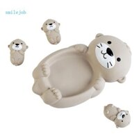 [Smile *] Đồ chơi tắm nổi cho trẻ mới biết đi Đồ chơi bồn tắm cho bé Otters dễ thương Phao mẹ và trẻ em