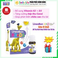 SMILE LIFE | LineaBon K2+D3 ® 10ml - Bổ sung Vitamin D3 + MK7 cho bé