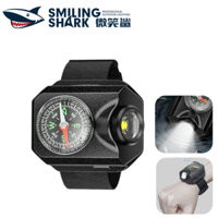 Smile Shark QXD403 XPG Đèn pin đa chức năng Đèn xe đạp cổ tay 5Mode Type-c Đèn leo núi có thể sạc lại Với la bàn Giá trị số lượng điện có thể nhìn thấy Cắm trại, đi bộ đường dài