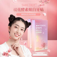 Smilekit Cherry Blossom Hyun Làm Trắng Răng Miếng Dán Sạch Làm Trắng Răng Enzyme Làm Trắng Răng Khóa Làm Trắng Răng Miếng Dán Làm Trắng Răng Miếng Dán #A牙齿美白250302#