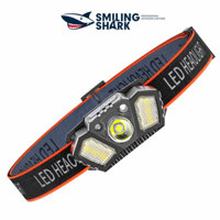 Smiling Shark Đèn Pha LED Sạc COB XPG 5 Chế độ USB có thể sạc lại không thấm nước cắm trại đi bộ săn bắn câu cá