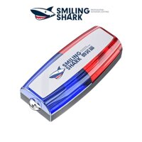 Smiling Shark Đèn Pin LED Cảnh Báo Ánh Sáng Đỏ Và Xanh Dương Có Kẹp Gắn Vai Cổng Sạc USB Hỗ Trợ Tuần Tra Ban Đêm đèn pin wasing