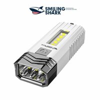 Smiling Shark SD0701 Đèn Pin Led Hai Chức Năng Chống xe đạp kép USB sạc không thấm nước nhỏ xách tay đi bộ cắm trại
