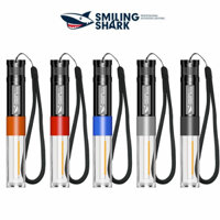 Smiling Shark SD1013 Đèn pin siêu sáng mini led lũ với đỏ ấm từ mạnh USB sạc lại di động 5 chế độ trời Câu cá đi bộ đường dài Adventure