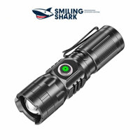 Smiling Shark SD5028 Đèn Pin Siêu Sáng LED M77 5000LM Có Kẹp Bút 16340 Sạc USB Có Thể Phóng To Chống Nước Bảo Trì Khẩn Cấp Tại Nhà Đi Cắm Trại Đi Bộ Đường Dài