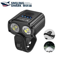 SmilingShark QXD414 đèn led xe đạp Siêu Sáng 2*T6 3000lm 5 chế độ Type-C có thể sạc lại với đèn báo pin chống nước để đạp xe ban đêm