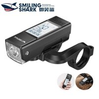 SmilingShark QXD428 đèn led xe đạp Siêu Sáng Với bảng mã kỹ thuật số với 5 âm thanh kèn Type-C sạc lại 3 chế độ không thấm nước cho đi xe đạp ban đêm