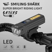 SmilingShark QXD431 đèn led xe đạp Siêu Sáng với Điều khiển ánh sáng thông minh/Thiết kế chống chói Đèn báo pin sạc 5 chế độ Type-C chống nước để đạp xe ban đêm