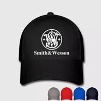 Smith wesson in súng mũ lưỡi trai mũ unisex nam nữ mũ cotton mũ bóng chày mũ thể thao