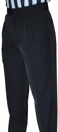 Smitty Women's Basketball Premium 4-Way Stretch Pleated Front Officials Pants - Slash Pockets