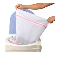 S/M/L Home Washing Machine Clothes Nylon Laundry Bags Zipper Basket Pouch Net Mesh Wash Bags