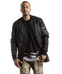 Smoke Rise Mens MA1 Bomber Jacket