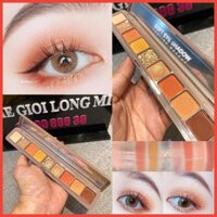 Smooth Texture hộp phấn mắt 9 ô dạng thanh ngang đẹp tiện dụng bỏ túi xách đi du lịch thương hiệu Novo