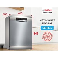 SMS6ZCI85M Máy rửa bát Bosch SMS6ZCI85M Series 6, 14 bộ có đèn, sấy Zeolith, nhập Đức
