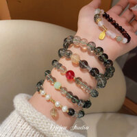 Smudge Xanh Ma Pha Lê Nước Ngọt Ngọc Trai Vòng Tay Ánh Sáng Sang Trọng Cao Cấp Vòng Tay Vòng Tay Thời Trang Niche Vòng Tay Đơn Giản