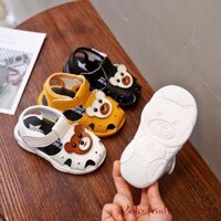 SN1_Giày sandal tập đi cho bé đế mềm êm chân có kèn hình gấu dễ thương - Hàng QC cao cấp