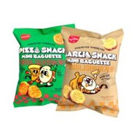 Snack bánh mì vị bơ tỏi và pizza Samlip Hàn Quốc bịch 120g