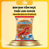Snack Bim bim tôm mực Thái Lan khổng lồ thơm ngon ròn rụm gói 400gr