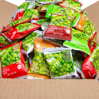 Snack đậu xanh, snack giải trí, snack trà, gói nhỏ riêlẻ, hươvị thịt bò tỏi cay, snack trà, hàrang A008 9JN4