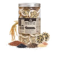 Snack gạo lứt phủ mè hạt chia GUfoods (Hũ 150g)