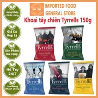 Snack khoai tây chiên Tyrrells các vị 150g