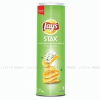 Snack Khoai Tây Lays Stax Vị Kem Chua Hành Hộp 155G