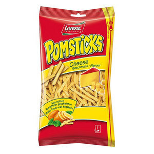 Snack khoai tây Lorenz Pomsticks vị ớt cay 100g