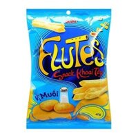 Snack khoai tây vị muối Flutes Oishi gói 40g