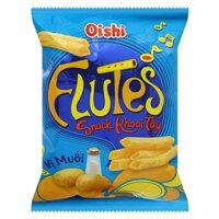 Snack khoai tây vị muối Oishi Flutes 35g (từ 3 tuổi)