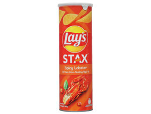Snack khoai tây vị tôm hùm nướng Lay’s Stax lon 110g