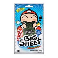 Snack Lá Rong Biển Giòn Vị Hải Sản, Big Sheet, Crispy Seaweed, Seafood Flavor, 0.11 oz (3.2g) - TAO KAE NOI