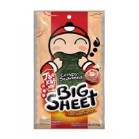 Snack Lá Rong Biển Giòn Vị Sốt Mayo Tỏi Ớt, Big Sheet, Crispy Seaweed, Chilli Garlic Mayonnaise Flavor, 0.11 oz (3.2g) - TAO KAE NOI
