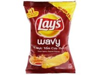 Snack Lays vị Mực giòn kiểu Đài Loan 54g (Bịch)