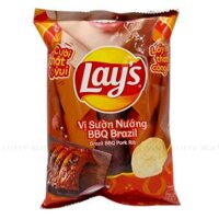 Snack Lay's vị Sườn nướng BBQ Brazil - Bịch 29g