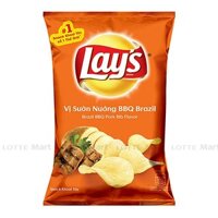 Snack Lay's Vị Sườn Nướng BBQ Brazil Gói 90g