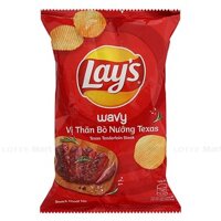Snack Lay's Wavy Vị Bò Bít Tết Manhattan Gói 90g