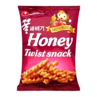 Snack Mật Ong, Honey Flavored Twist Snack, 2.64 oz (75g) - NONGSHIM