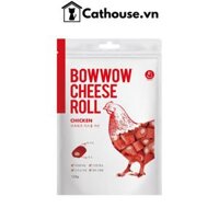 Snack Phô Mai Cuộn Thịt Gà Cho Chó Bowwow Cheese Roll 120G