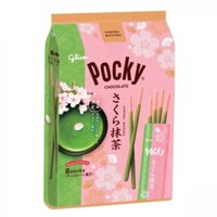 Snack que Pocky Sakura & Matcha túi 8 gói