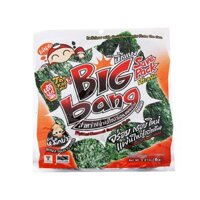 Snack Rong Biển Giòn TaoKaeNoi Big Bang Vị Mực Cay (Lốc 12 gói - Đỏ)