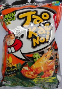 Snack Rong biển Thái Lan- TaoKaeNoi 32gram - Màu cam chua cay