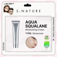 S.NATURE Aqua Squalane Moisturizing Cream 60ml Kem Dưỡng Ẩm Dưỡng Ẩm Hyaluronic Acid Panthenol Vitamin B3 SNATURE