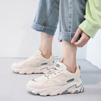 Sneaker Nữ, Sneaker Đế Cao Cổ Thấp, Chunky Sneaker Nữ Trắng