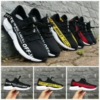 Sneakers nam 2018 - Giày thể thao nam 3 màu sọc đen, sọc vàng, sọc đỏ - Mã SP MX01