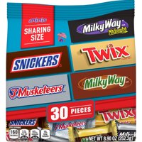 SNICKERS, TWIX & More Minis Size Assorted Chocolate Candy Bars 30 Thanh