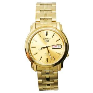 Đồng hồ cơ nam dây thép không gỉ Seiko 5 SNKK76K1