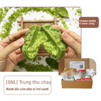 [SNL] Bánh Dẻo Cốm dừa vỏ trà xanh ( Thành phẩm 6 bánh 150gr)