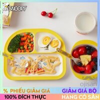 [Snoopy]Bộ Chén Đĩa Muỗng Nĩa Bằng Nhựa sns20[SK]