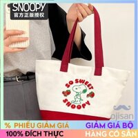[Snoopy]túi xách tay bằng vải canvas[SH]
